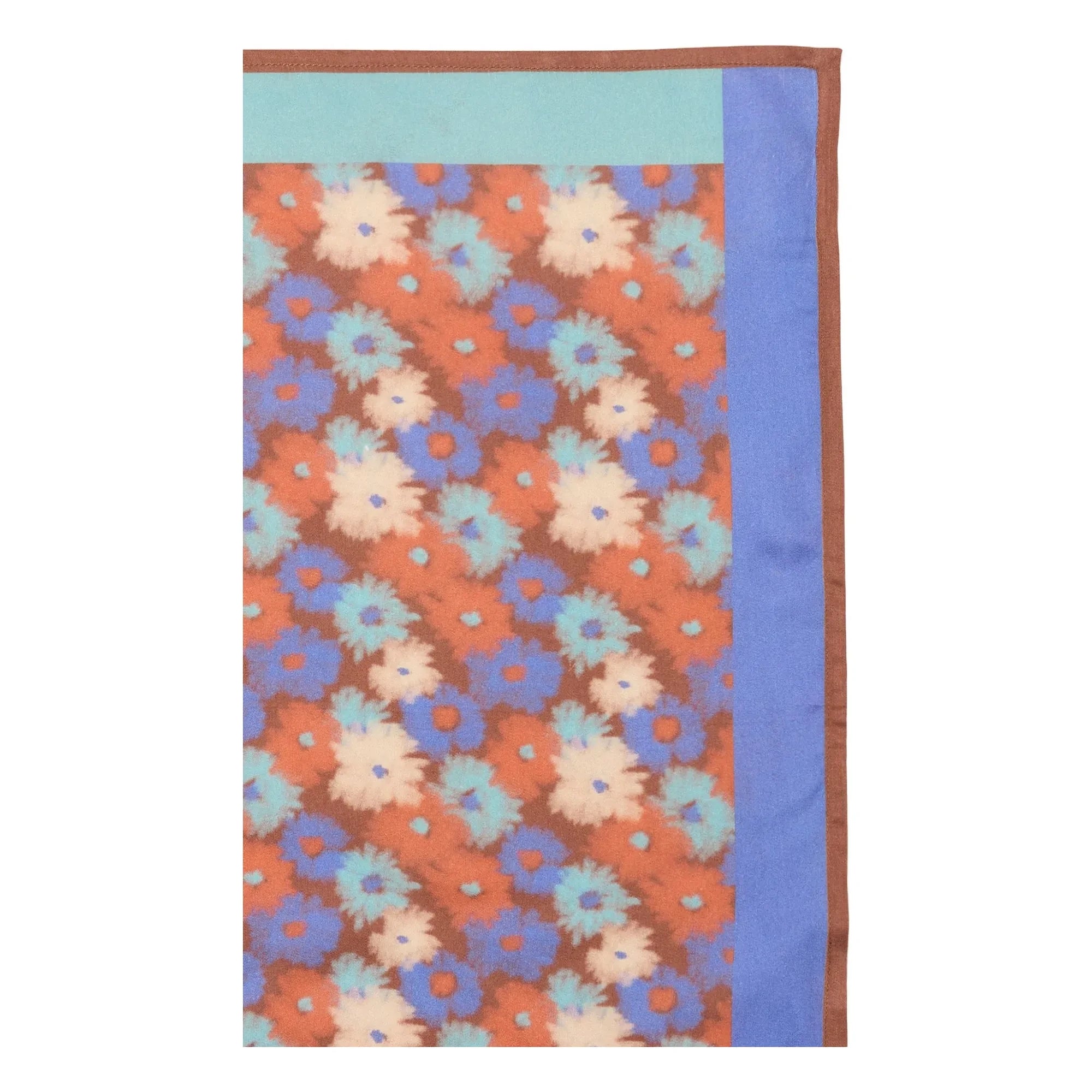 Apaches - Kleiner Schal Lalavido Fleuri Satin | Blau