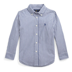 Ralph Lauren - Gestreiftes Logo-Sporthemd | Marineblau