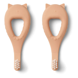 Liewood – Janelle Silikon-Babyzahnbürsten – 2er-Set | Tuscany Rose