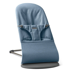 BabyBjörn - Bliss Wippe mit gepunktetem Jersey-Gewebe | Blau