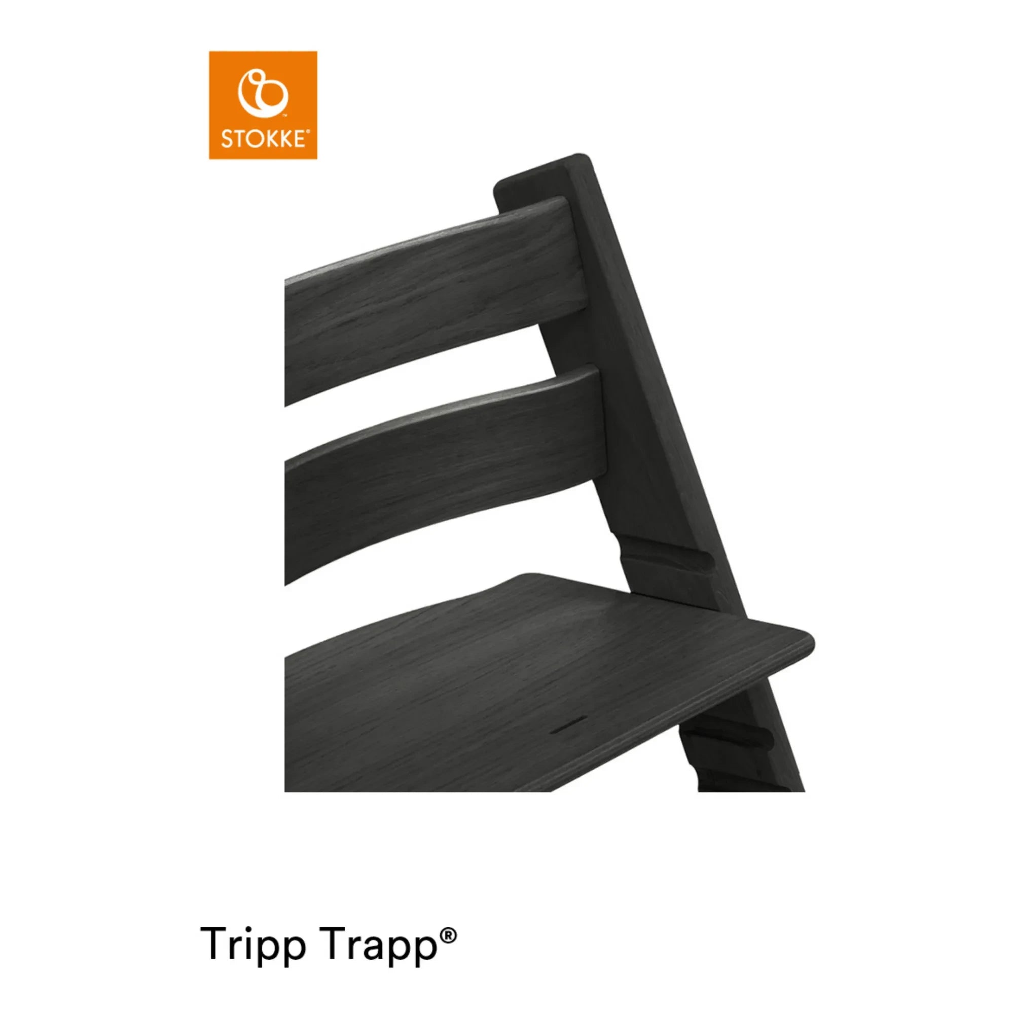 Stokke® - Tripp Trapp® Meşe Ahşap Mama Sandalyesi | Siyah