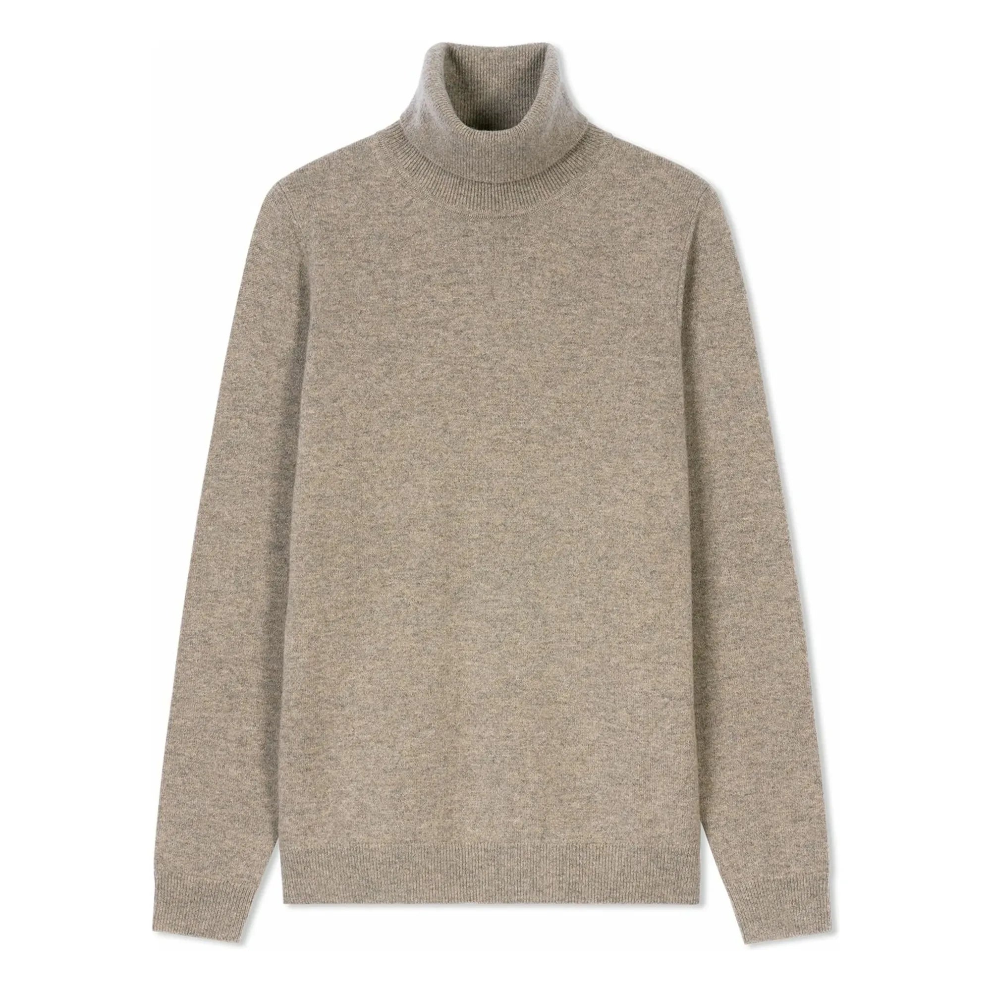 Bompard – Klassischer Kaschmir-Rollkragenpullover | Beige