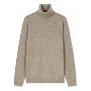 Bompard – Klassischer Kaschmir-Rollkragenpullover | Beige