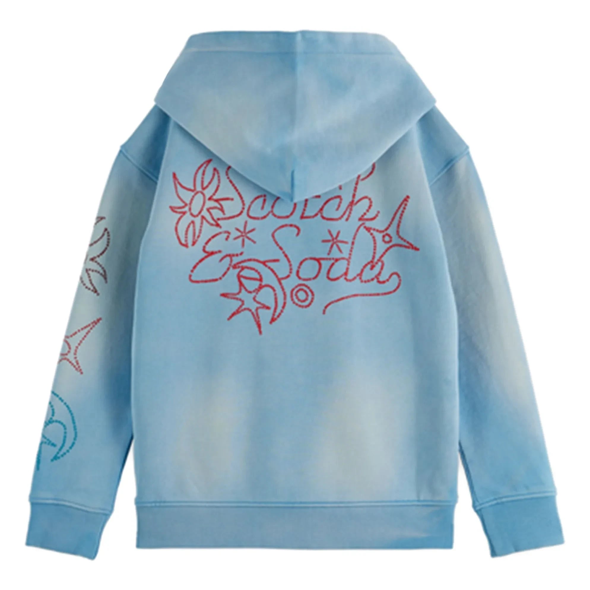 Scotch & Soda - Organic Cotton Washed Hoodie | Light Blue