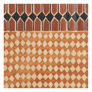 Le Monde Sauvage - Superfrise Vertebra Sienne - 9-Blatt-Set | Terracotta