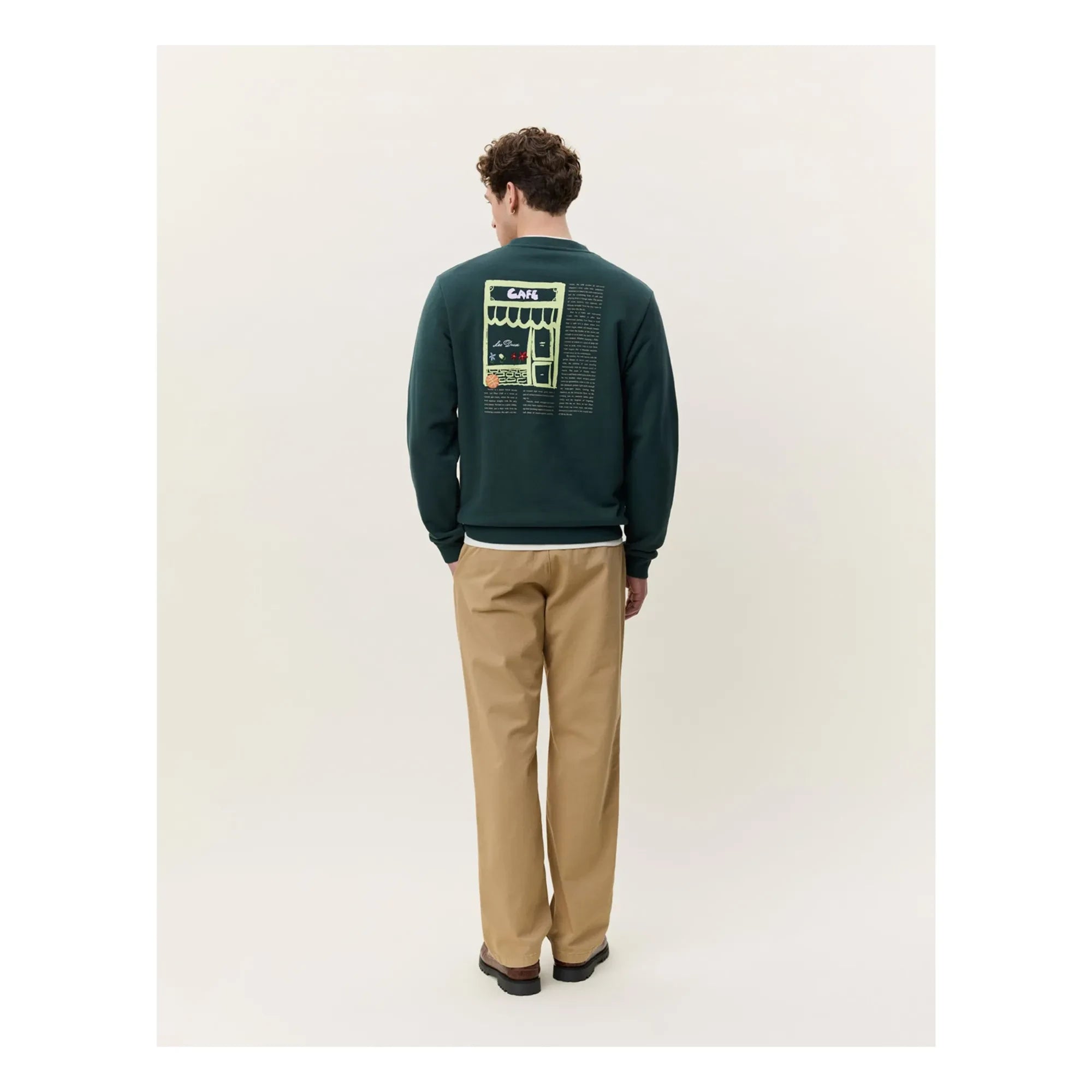 Les Deux - Sweat Café | Koyu yeşil