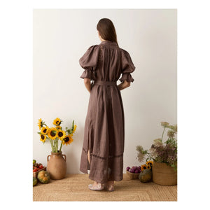 Boteh - Myra Linen Dress | Mocha