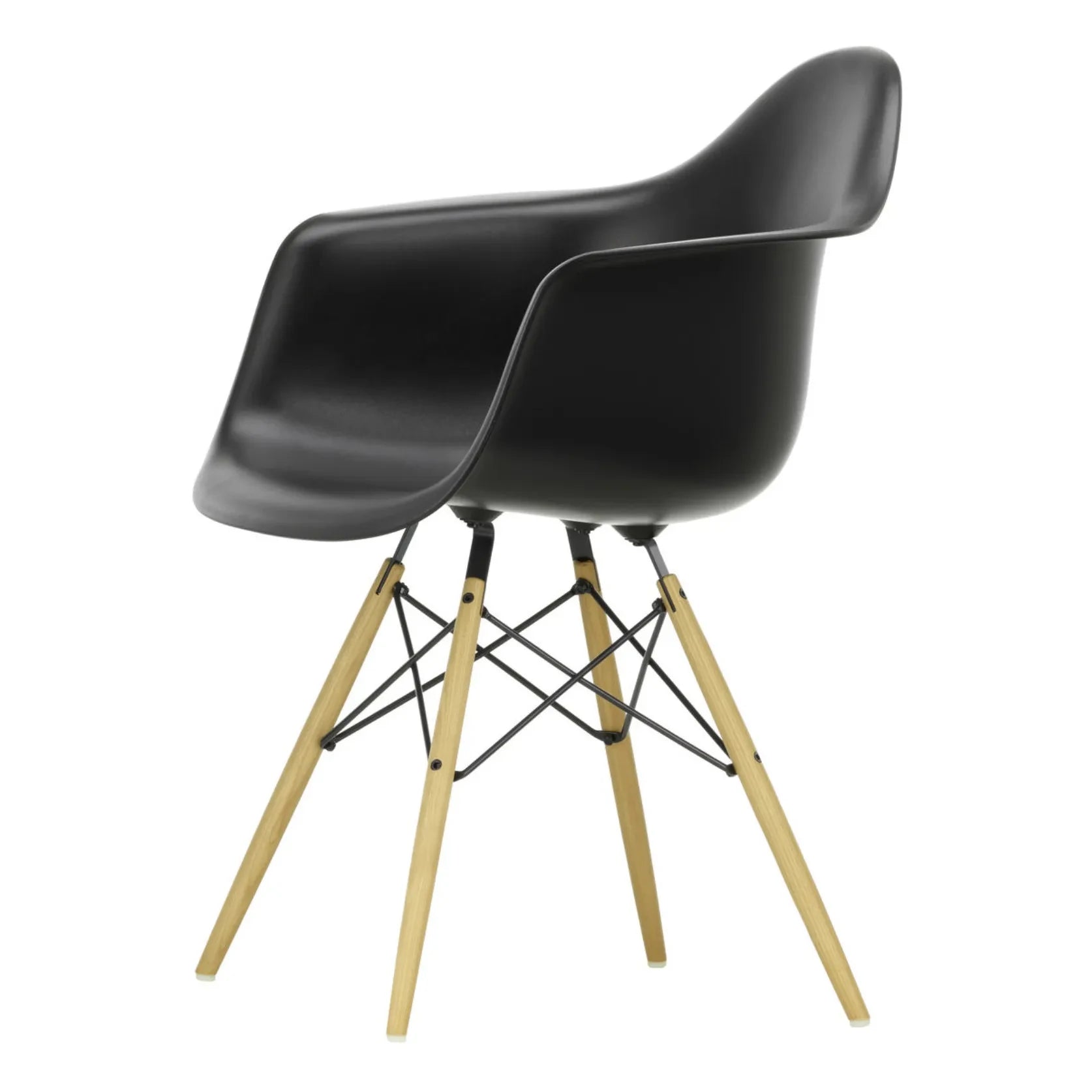 Vitra - DAW sandalye - akçaağaç taban - Charles & Ray Eames | Siyah