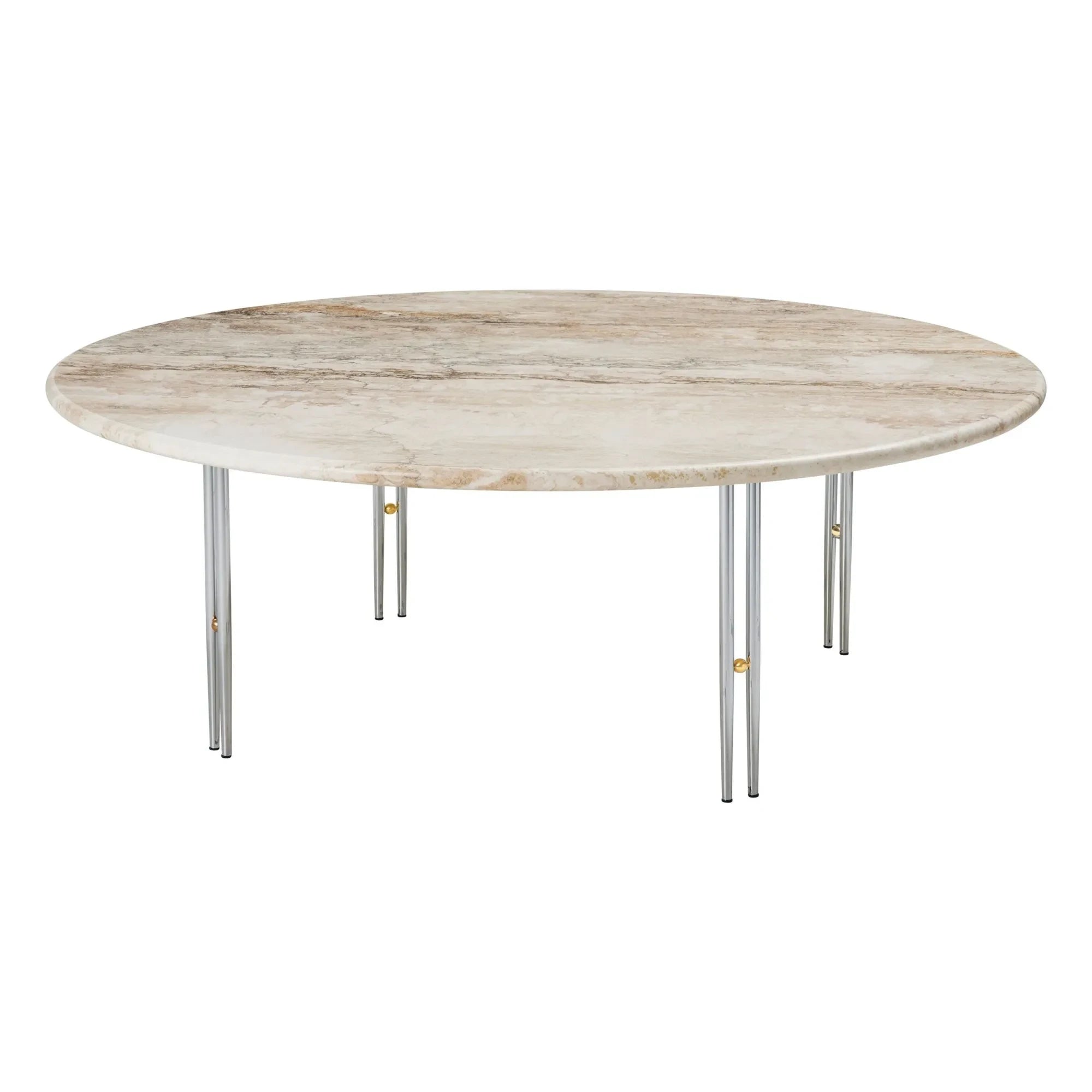 Gubi - IOI Couchtisch, Chromgestell D100 cm, GamFratesi | Chrom