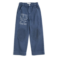 Bobo Choses - Patch-Hose aus Bio-Baumwolle | Blau