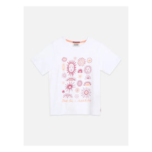 Scotch & Soda - T-Shirt mit Blumenmuster | Weiß
