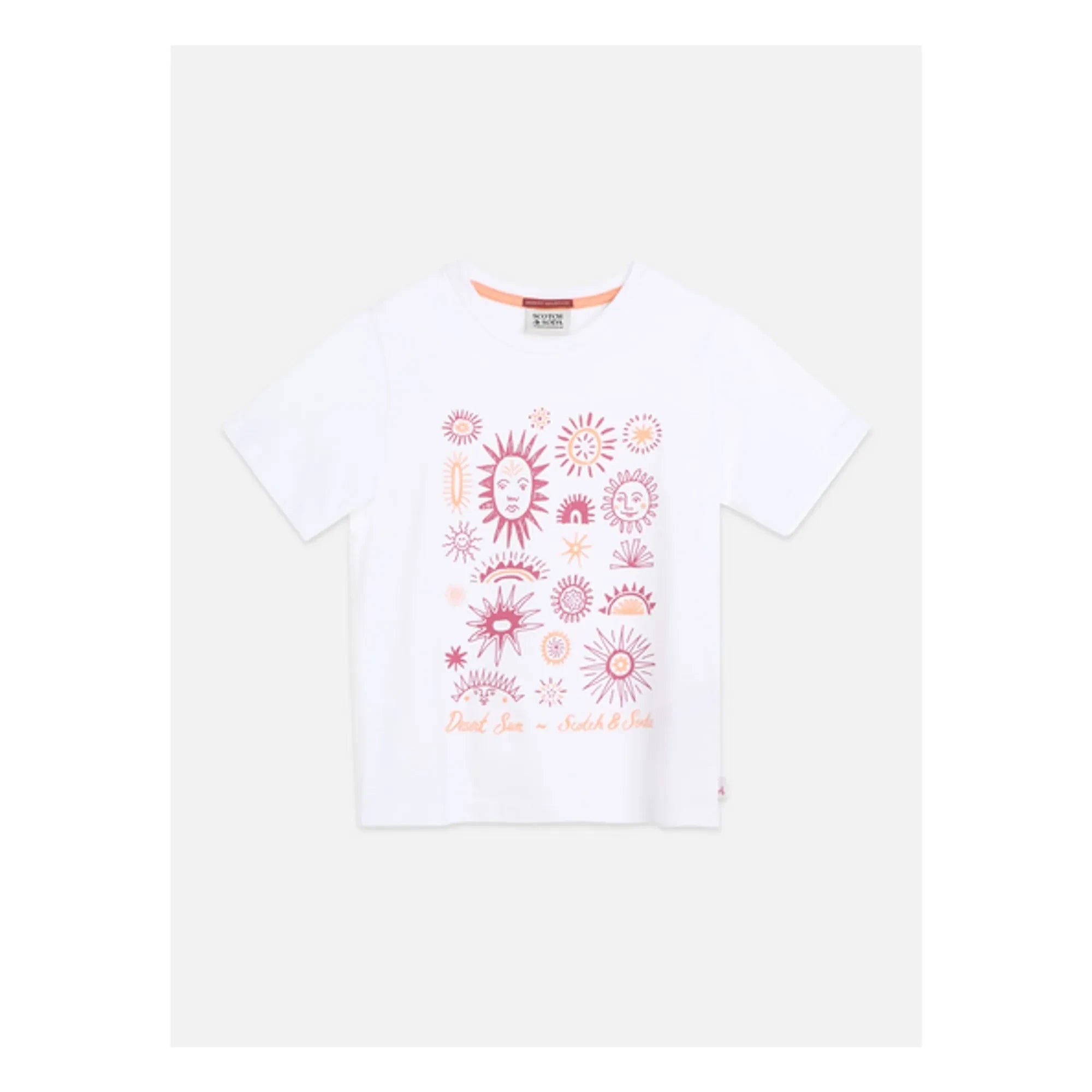 Scotch & Soda - T-Shirt mit Blumenmuster | Weiß