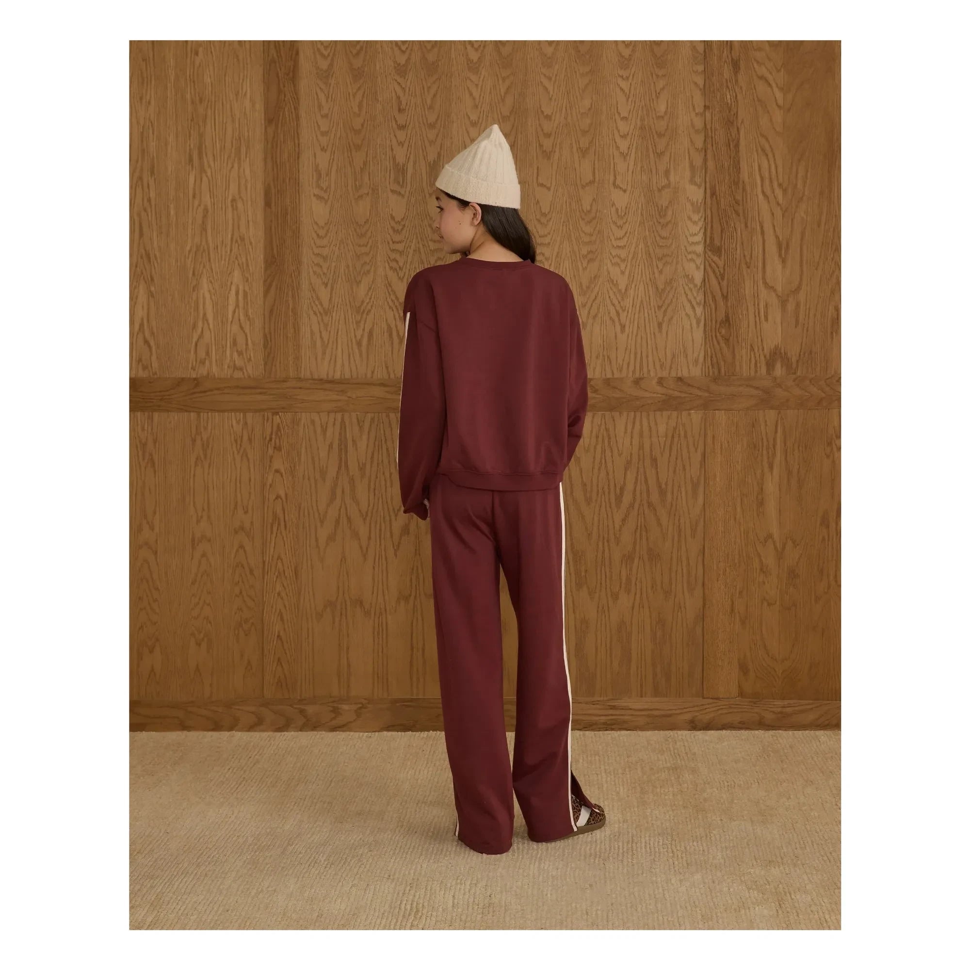 Rylee + Cru - Trim Sweat | Bordo