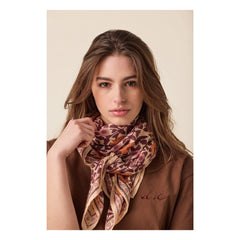 Apaches - Büyük Eşarp Latika Hearts | Pembe