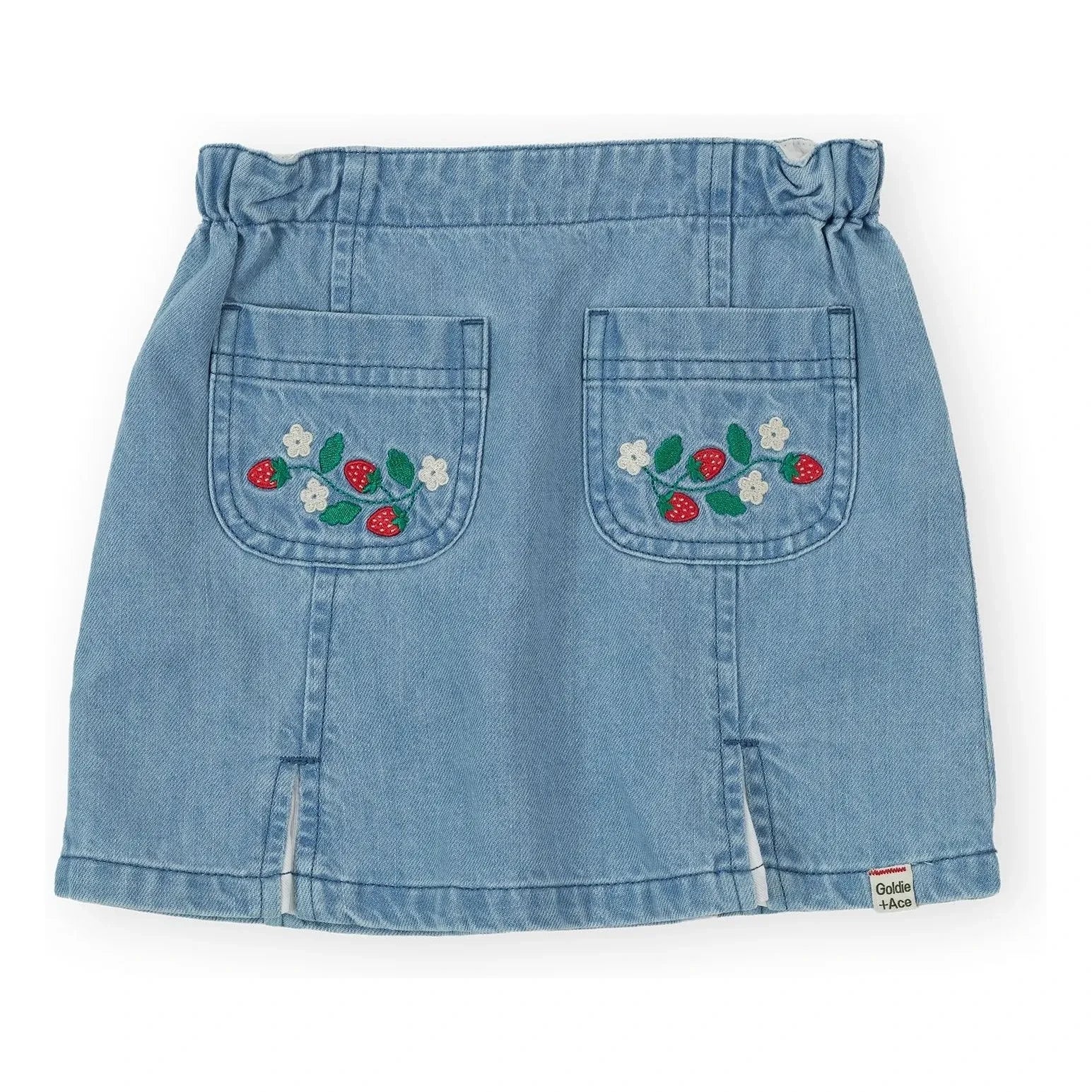 Goldie + Ace - Strawberry Chambray skirt | Blue