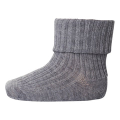 Mp Denmark - Ribbed Wool Socks | Gray