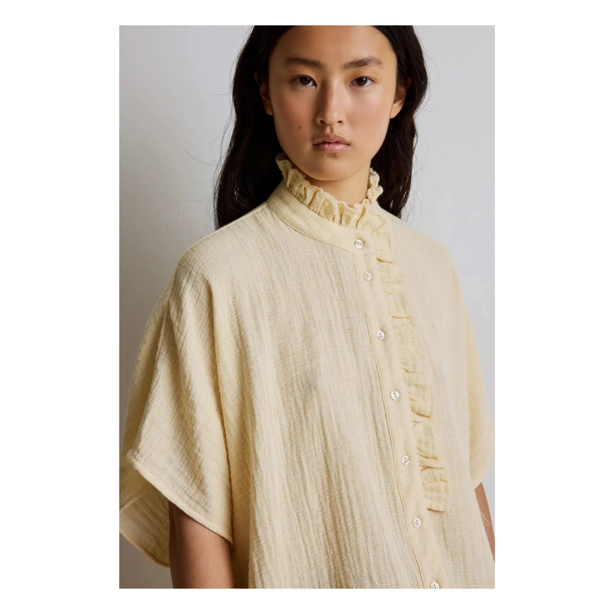 Hod - Natasha Cotton Shirt | Cream