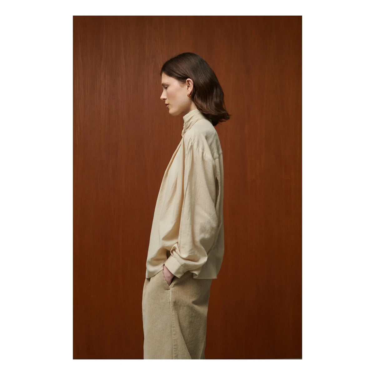 BELLEPIECE - Lee Seidenbluse | Latte