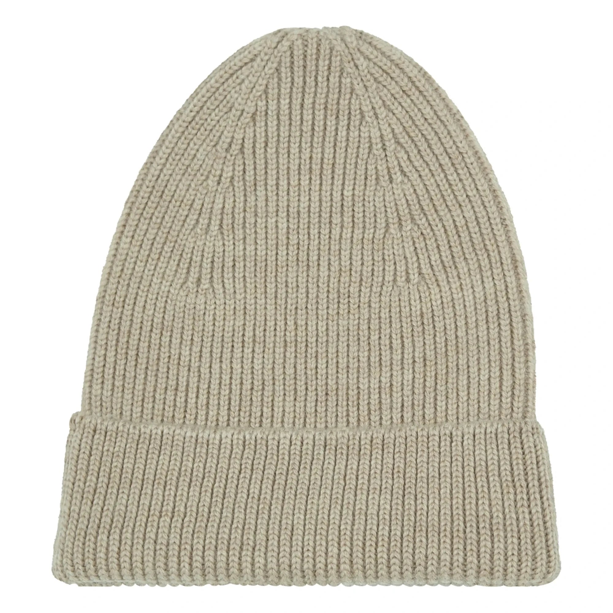 Hvid - Fonzie Merino Wool Beanie | Beige