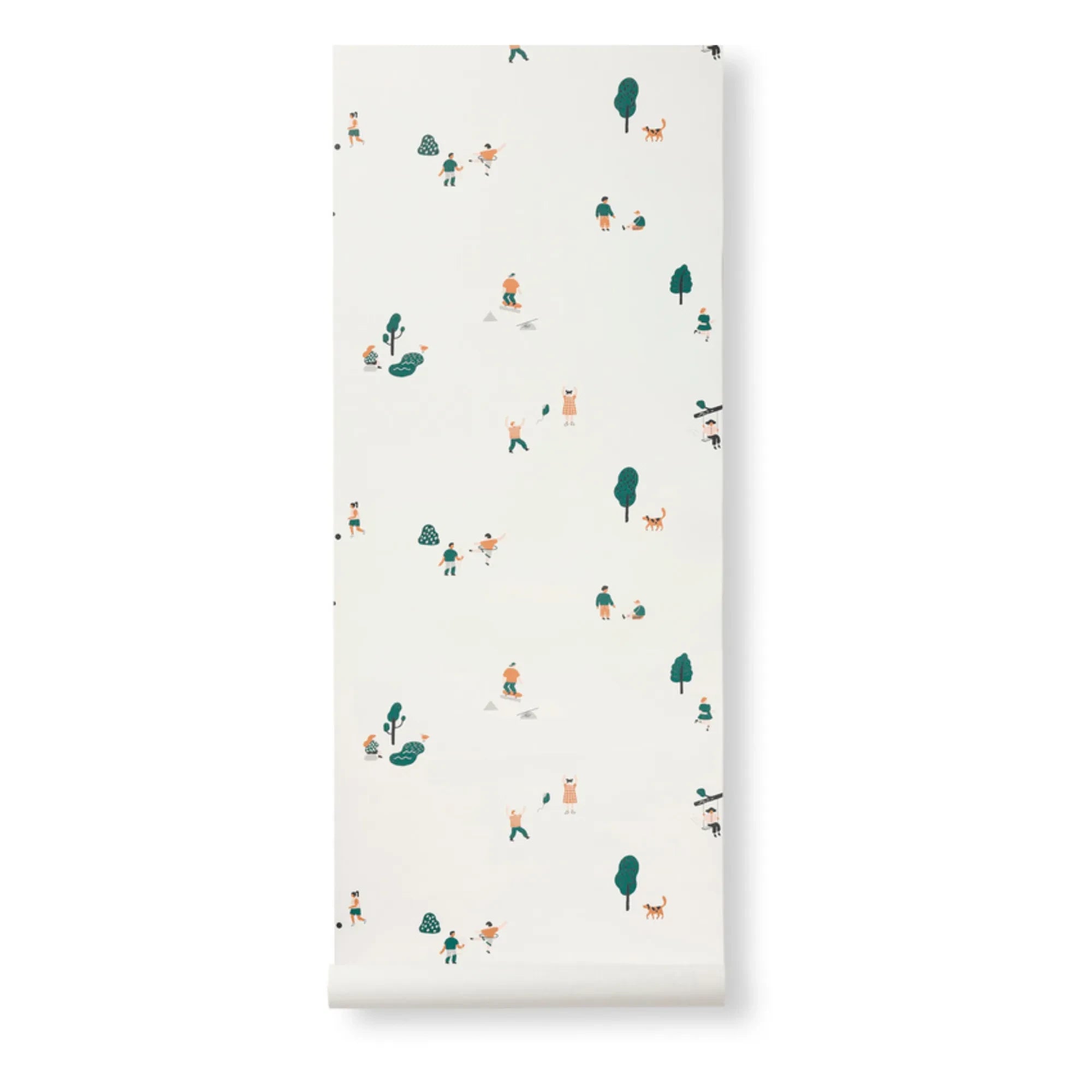 Ferm Living Kids - Park Duvar Kağıdı | Kırık beyaz