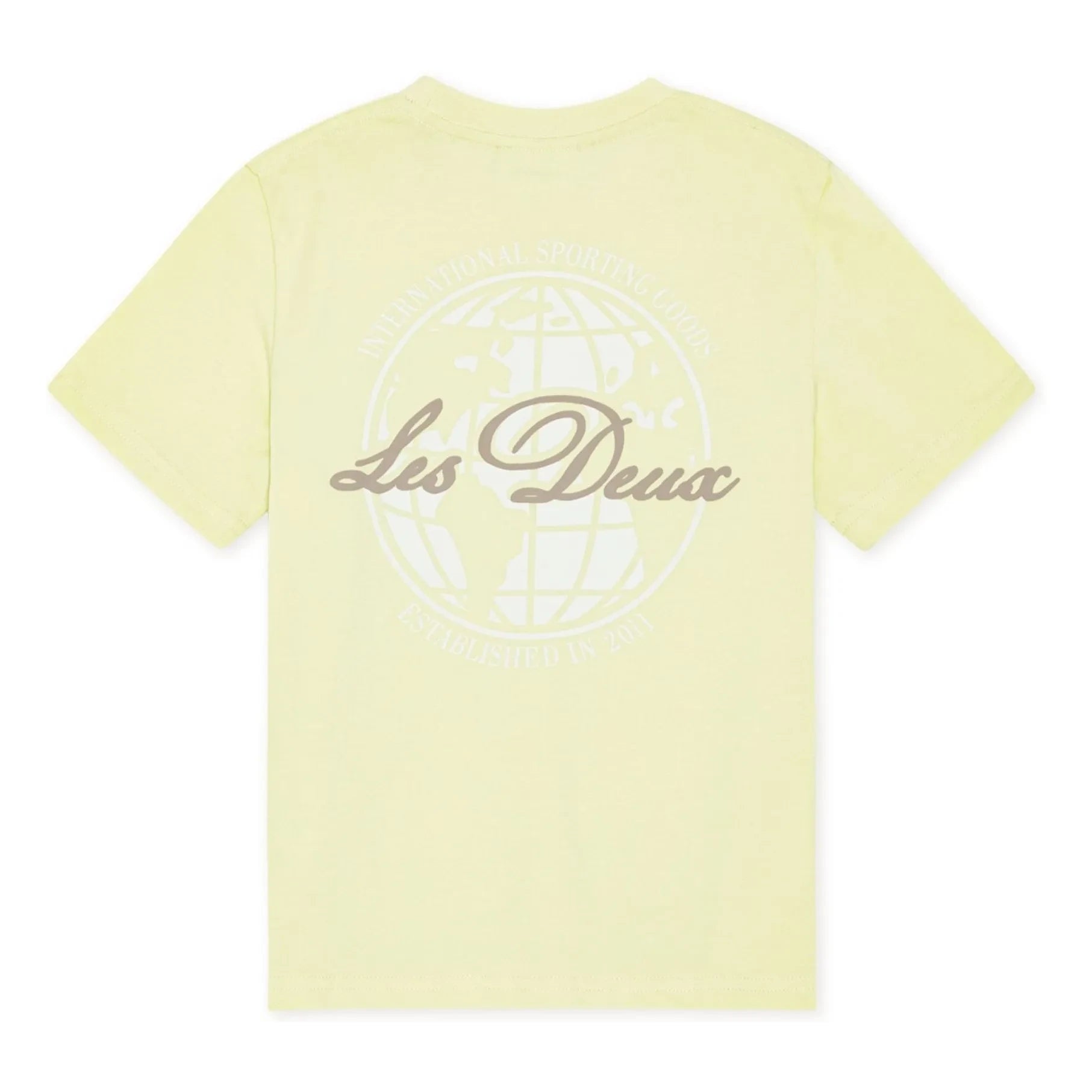 Les Deux - Globe Les Deux T-Shirt aus Bio-Baumwolle | Gelb