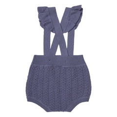 FUB - Lila organische Struktur, fein gestrickte Merinowolle