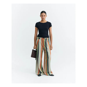 Thinking Mu - Pat Gestreifte Hose Bio-Baumwolle | Orange