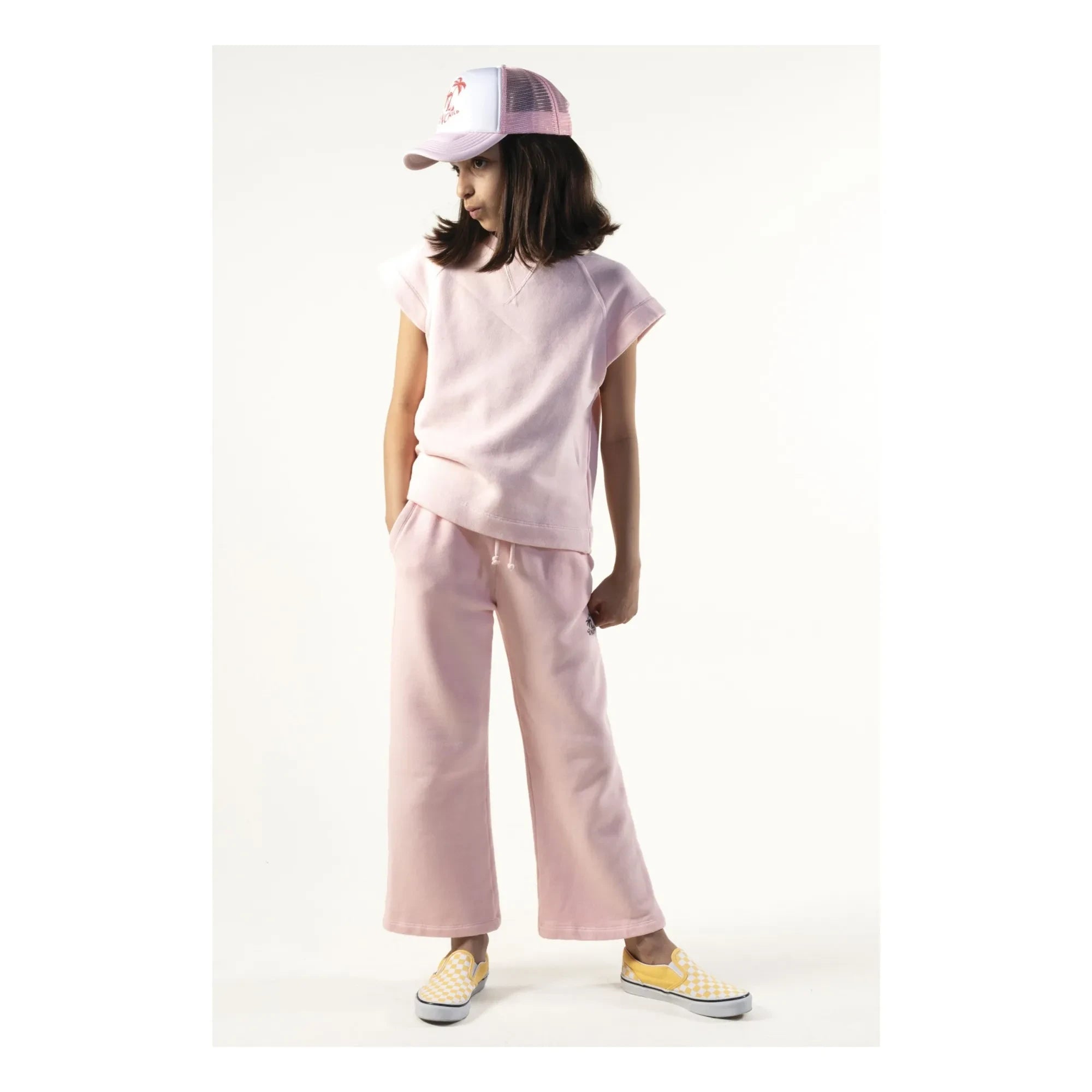 Sunchild - Palmtree Trucker Şapka | Pudra pembe