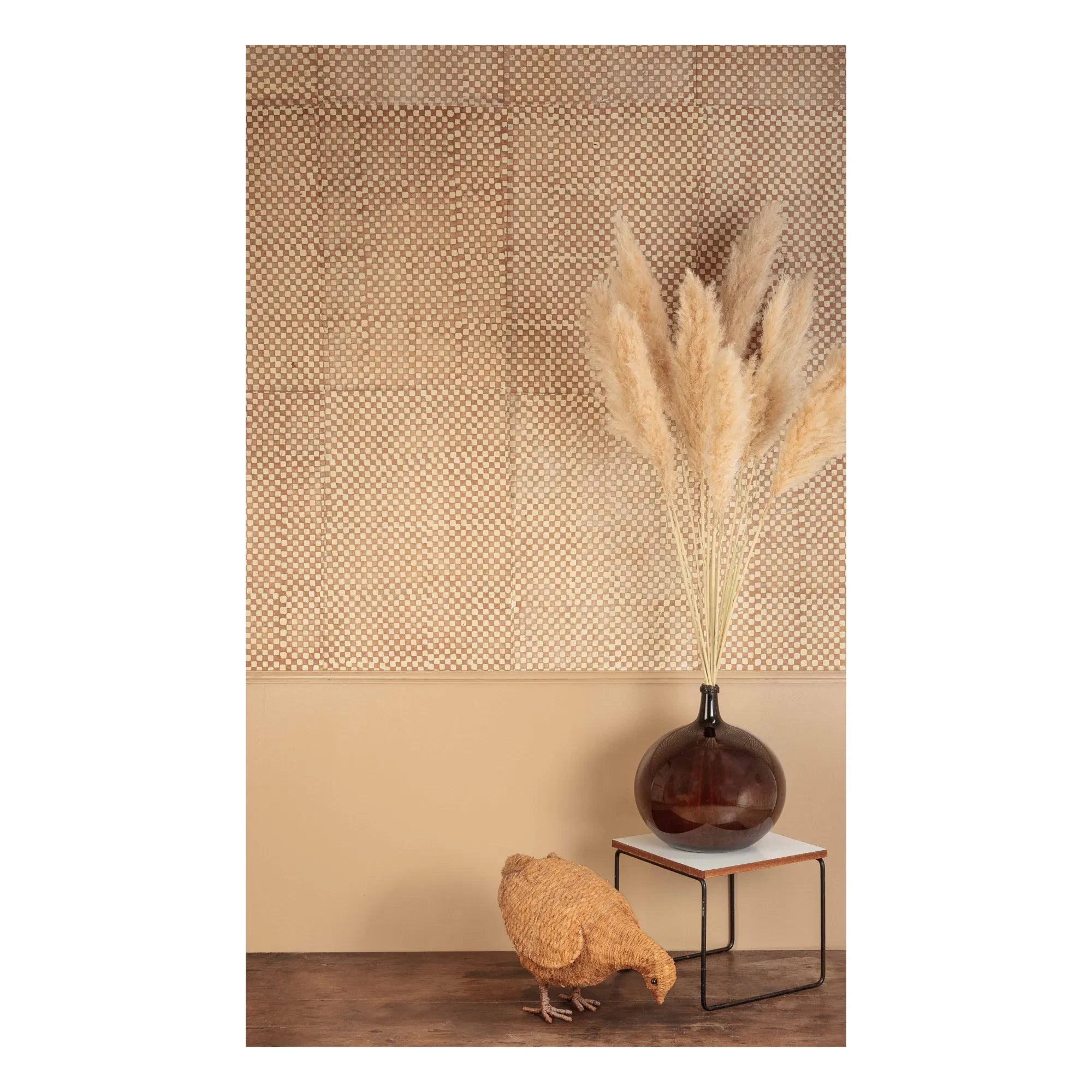 Le Monde Sauvage - Quadrate Tapete - 12er Set | Braun