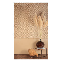 Le Monde Sauvage - Quadrate Tapete - 12er Set | Braun