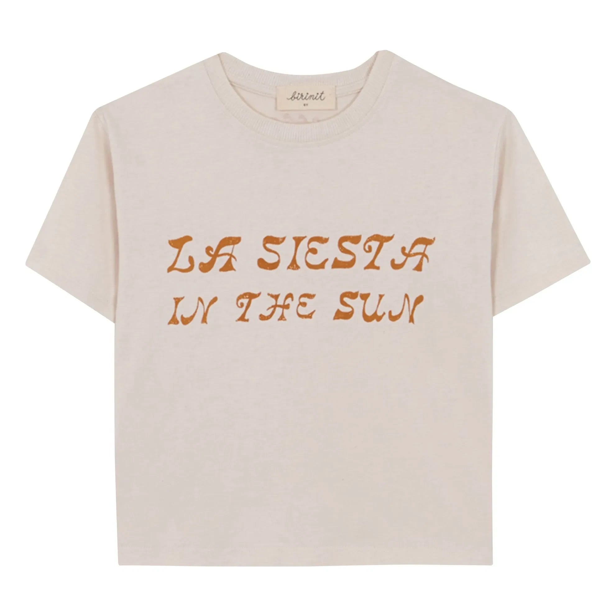 birinit - La Siesta T-Shirt aus Bio-Baumwolle | Elfenbein