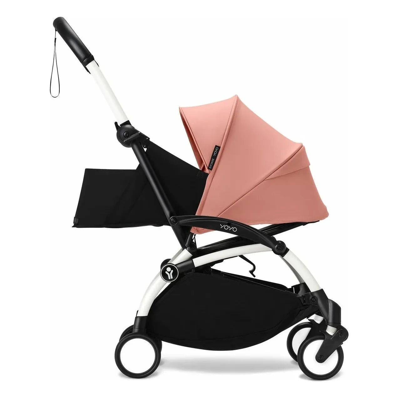 Stokke® - YOYO³ 0+ yenidoğan bebek arabası Beyaz çerçeve | Ginger