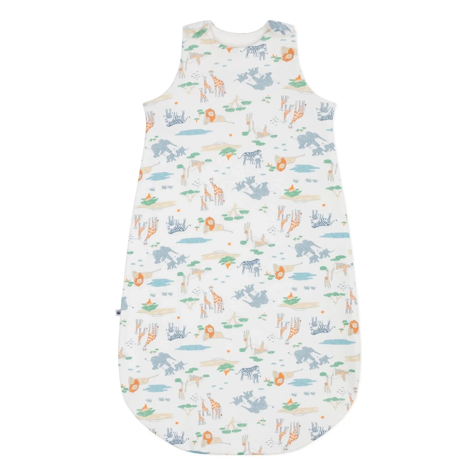 Petit Bateau - Savane organik pamuk uyku tulumu | Beyaz