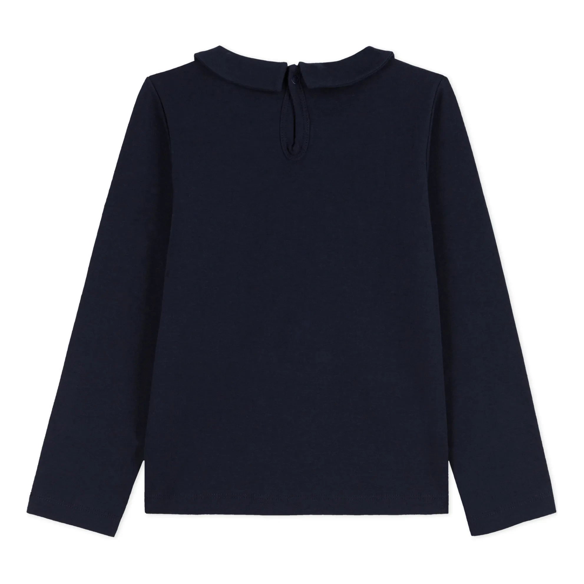 Petit Bateau - Coving Peter Pan Collar T-Shirt | Navy
