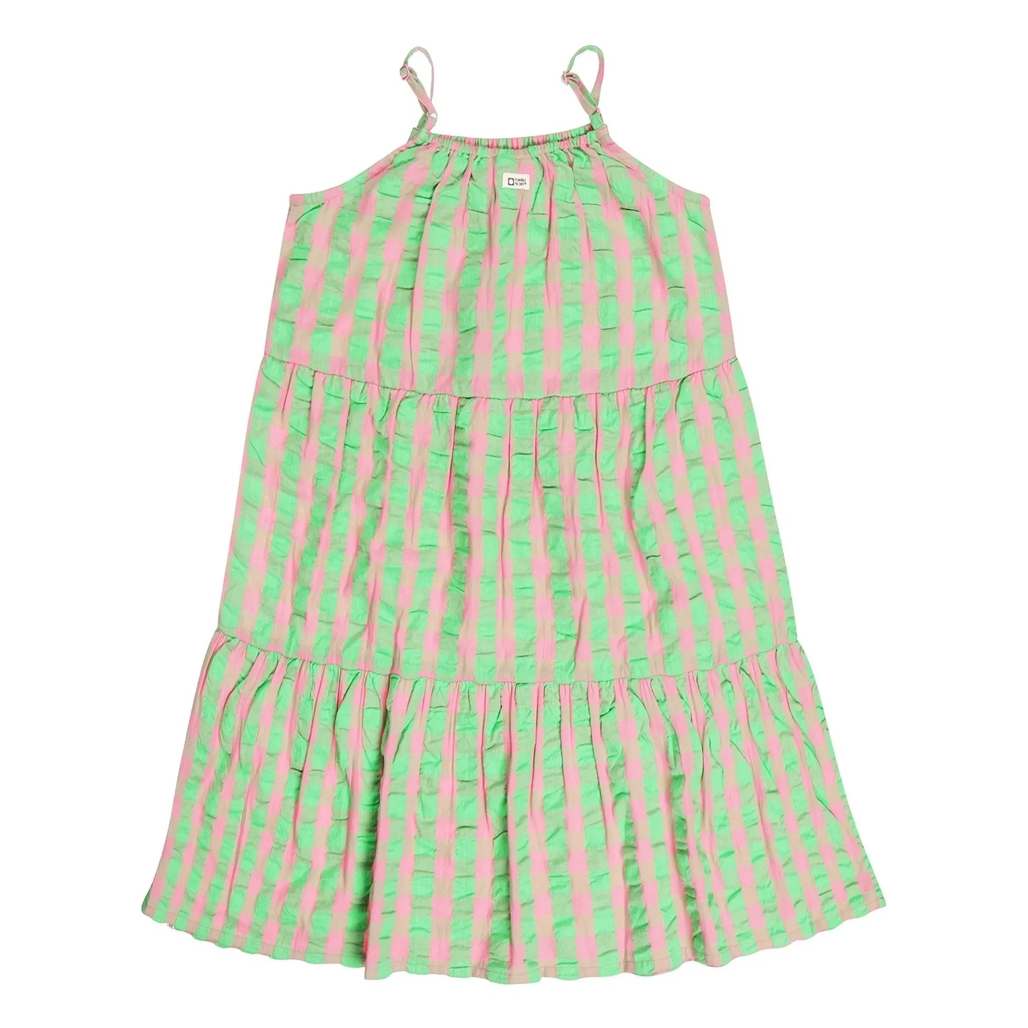 Tumble N'Dry – Kariertes Kleid Olinda | Grün