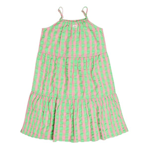 Tumble N'Dry – Kariertes Kleid Olinda | Grün