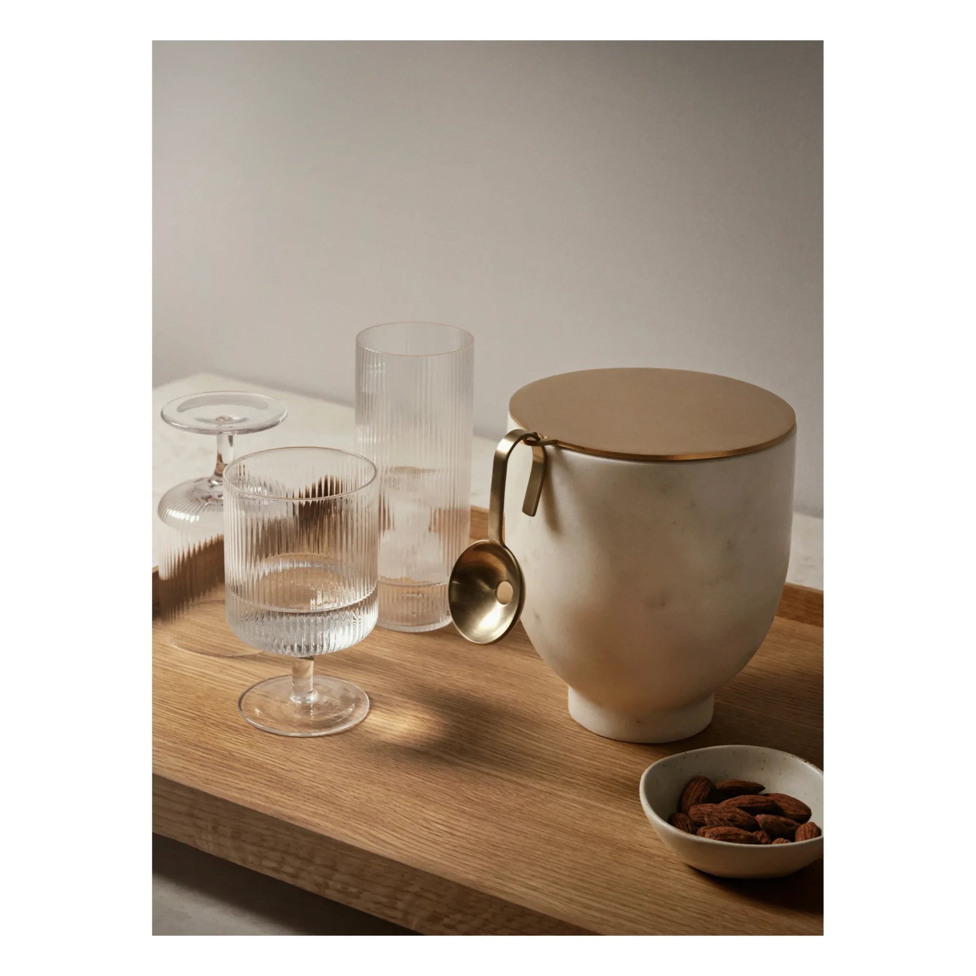 Ferm Living - Ripple Şarap Bardakları - 2'li Set
