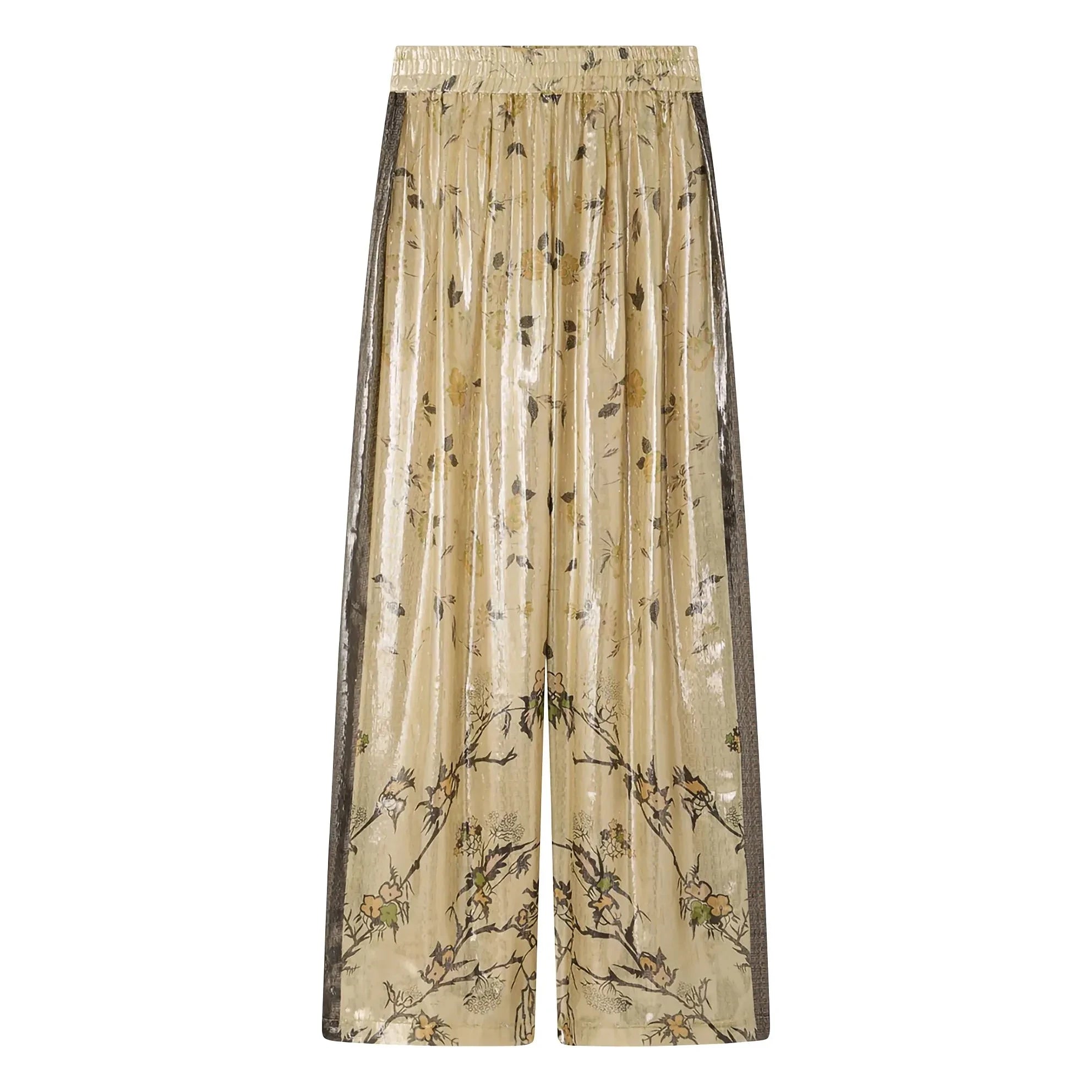 Mes Demoiselles - Juliette Hose aus Seide mit Metallic-Effekt | Gold