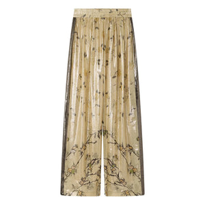 Mes Demoiselles - Juliette Hose aus Seide mit Metallic-Effekt | Gold