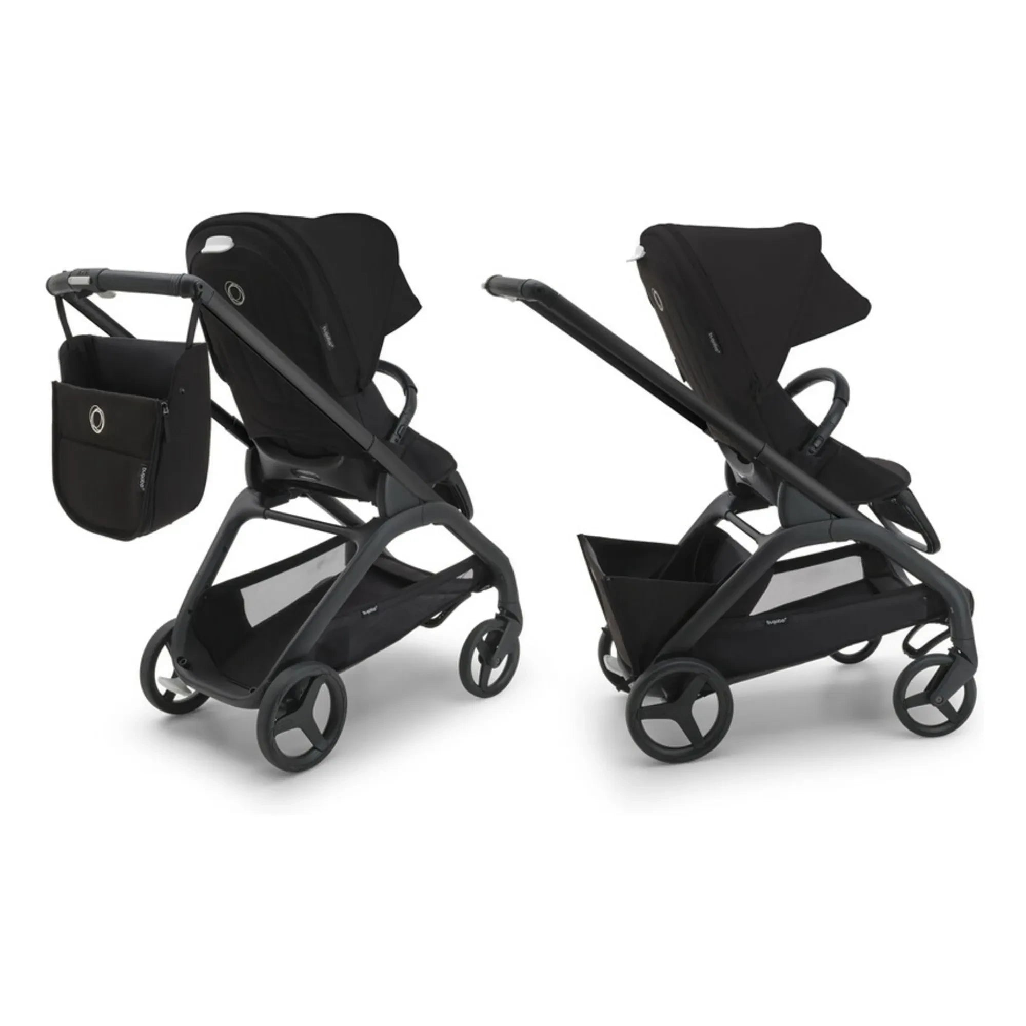 Bugaboo - Bugaboo Dragonfly Şehir Bebek Arabası komple şasi siyah | Taupe kahverengi