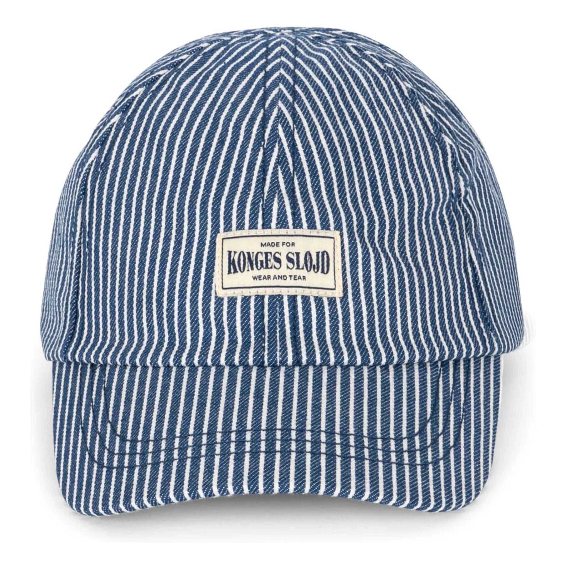Konges Sløjd - Luc Striped Organic Cotton Hat | Blue