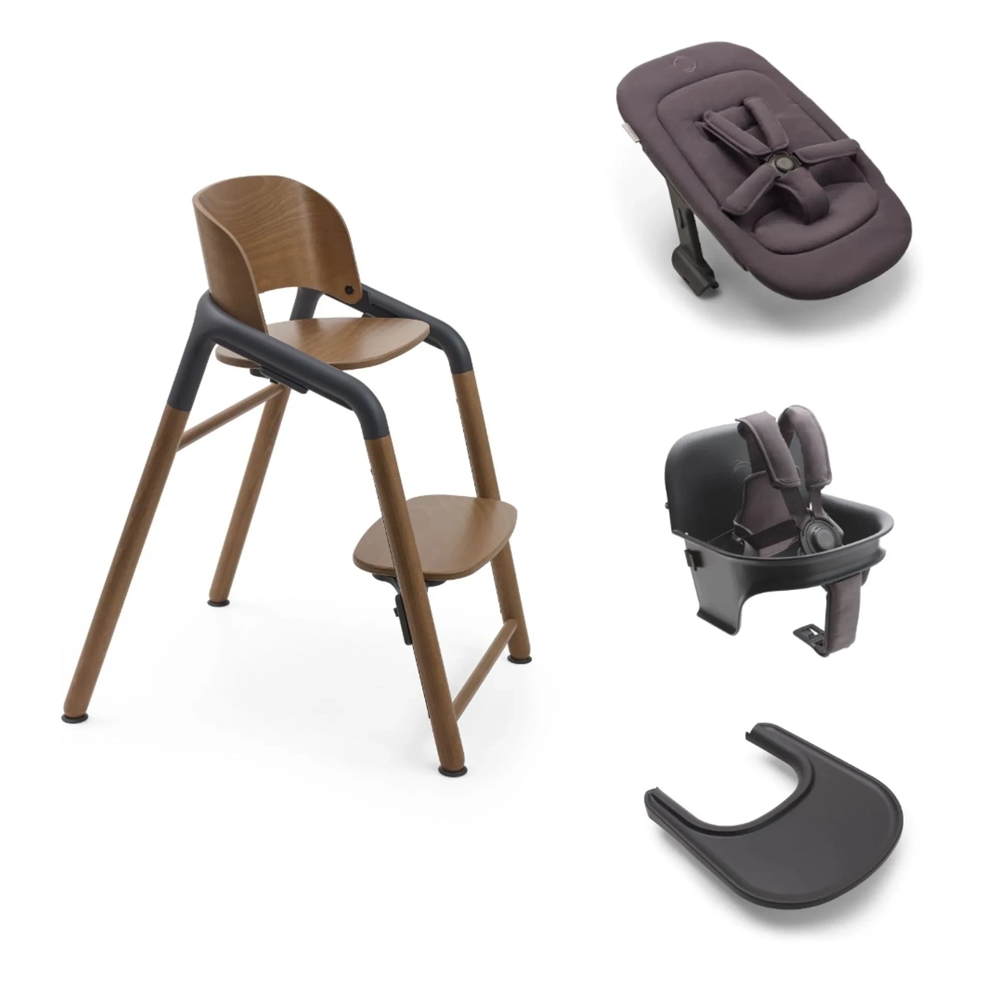 Bugaboo - Bugaboo Giraffe 4'ü 1 Arada mama sandalyesi | Koyu ahşap