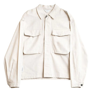 Wooden Store - Militär-Overshirt | Creme
