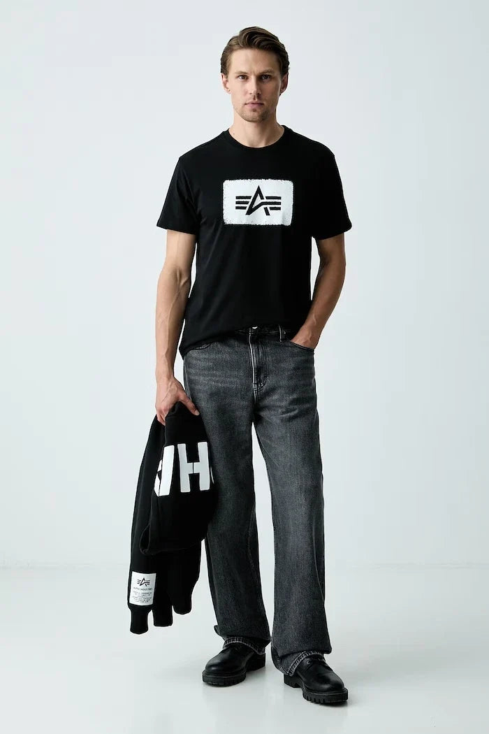 Alpha Industries Erkek Pamuk Tişört Washed Out