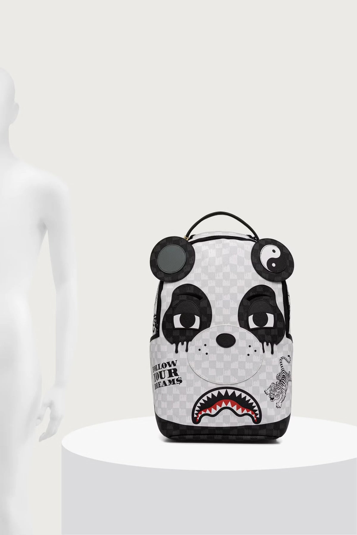 Sprayground - Mochila Blanca con Cara de Panda 910B8468NSZ