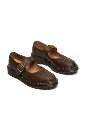 Dr. Martens Deri Mary Jane Çiçekli Babet