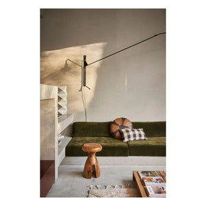 HKliving - Wooden stool | Walnuts