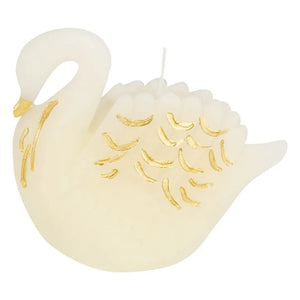 Meri Meri - Swan mumlar - 3'lü Set | Ecru