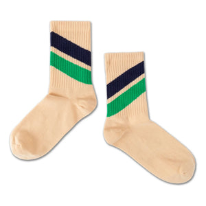 Repose AMS – 3er-Pack gestreifte Socken | Beige
