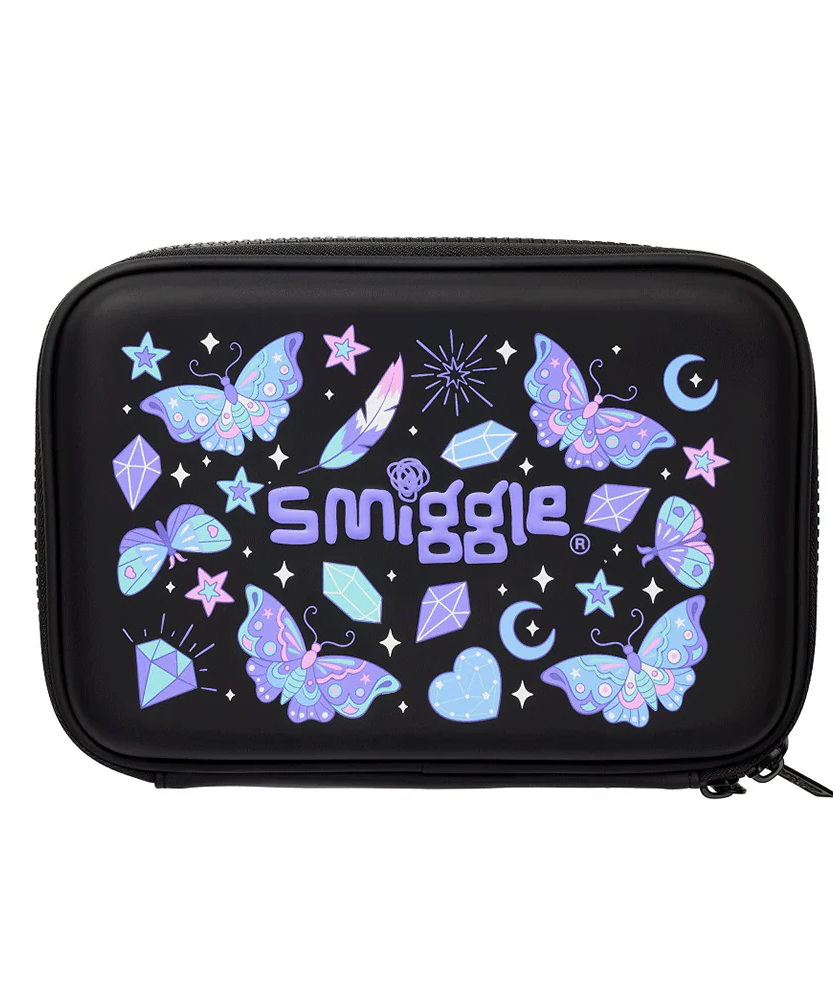 Smiggle - Fly High İki Gözlü Hardtop Kalem Kutusu-Dinossi